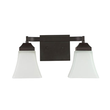 Staunton Iron/Glass Modern Cottage LED Vanity Light - JONATHAN Y
